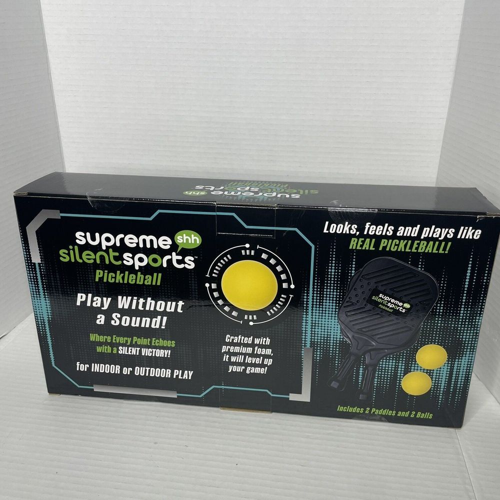 Pickleball Set- New In Box-Supreme Silent Sports-Practice Set,Foam,Quiet,Indoor